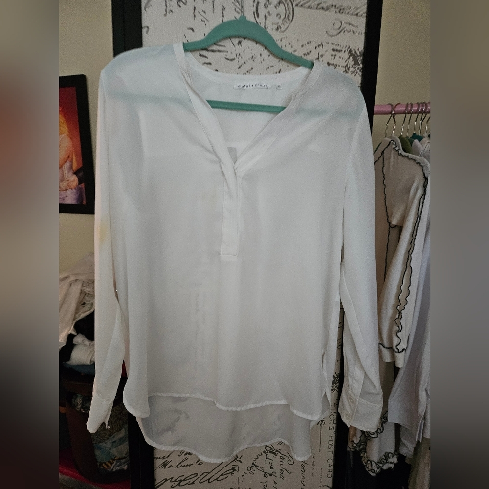 Violet & Claire Classic White Blouse